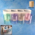 Wall Mounted Toothbrush Holder Set (1 Set)
